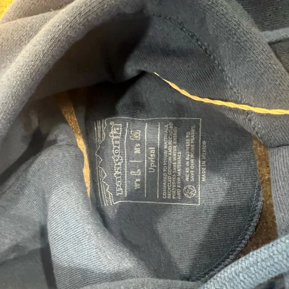 Patagonia Men's Vibrant Blue Hoodie NEW with tags W’large/M’s medium - Picture 7 of 9